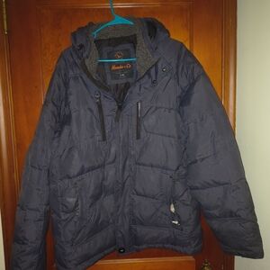 Hawke & Co Blue Puffer Jacket Quilted Design Water-Resistant
